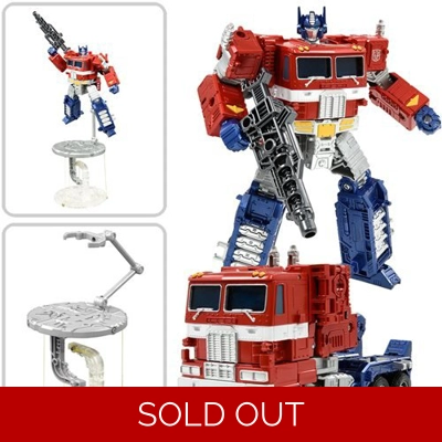 Transformers Tenseg Base Display Stand with Optimus Prime Set